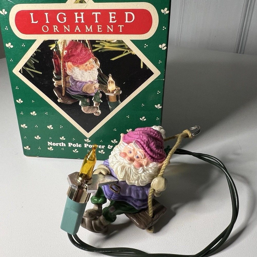 Hallmark Keepsake Magic Christmas Tree Ornament North Pole Power & Light Vintage